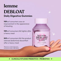 Lemme Debloat Daily Digestive Probiotic Vegan Gummies - 60ct